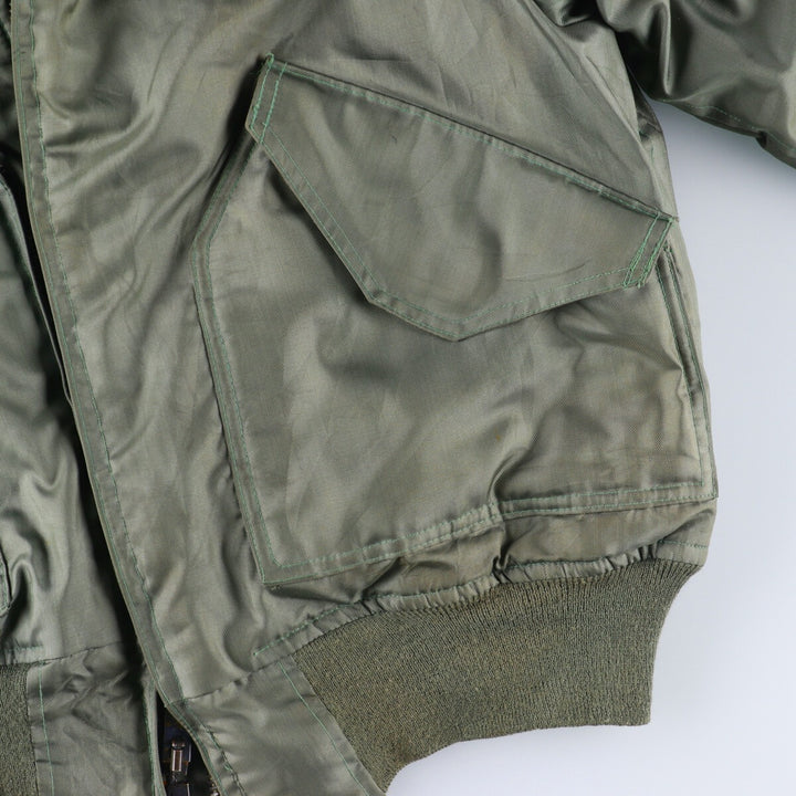 Delivered in 1987, genuine US military CWU-45 polyamide Khaki type sage green Vintage Second Hand