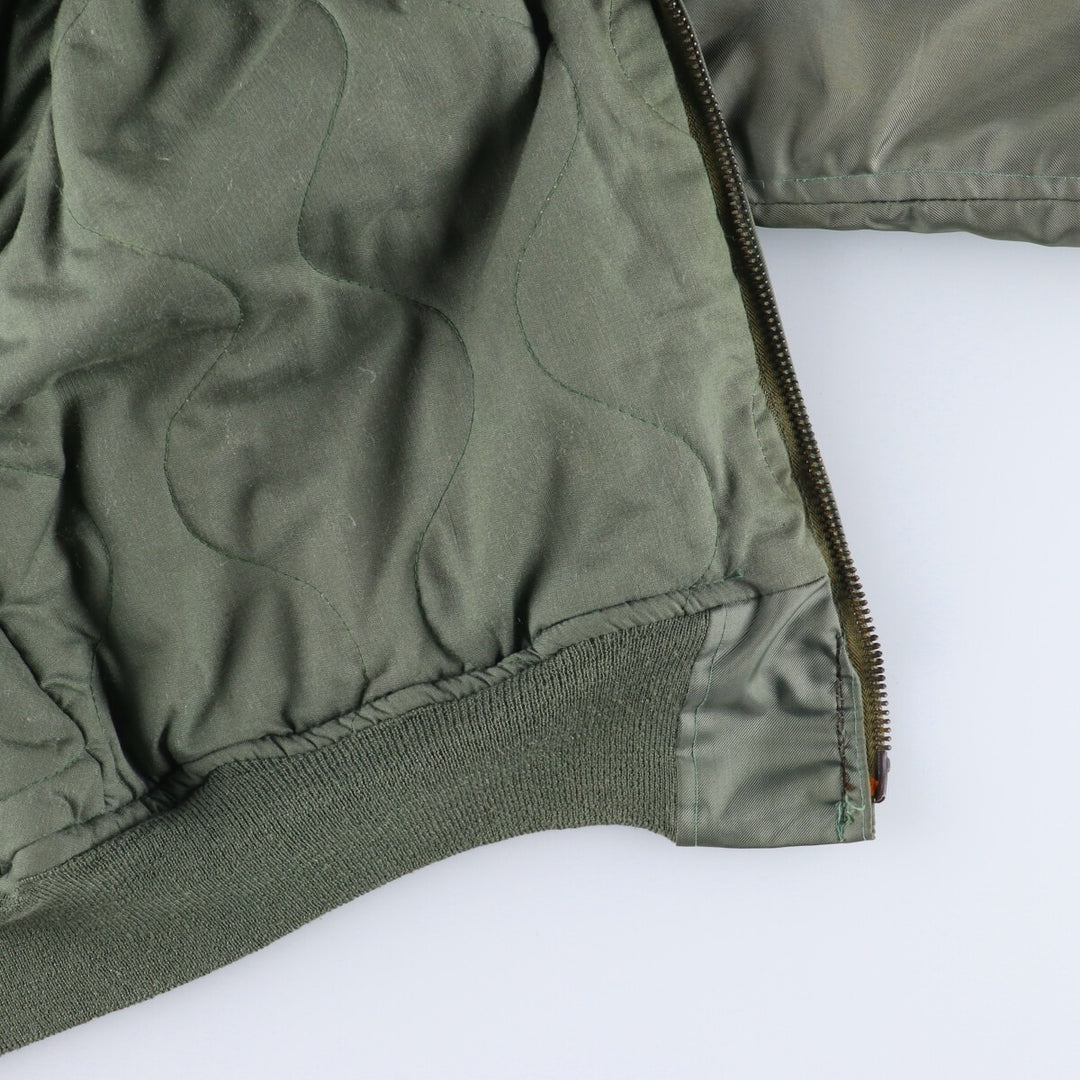 Delivered in 1987, genuine US military CWU-45 polyamide Khaki type sage green Vintage Second Hand