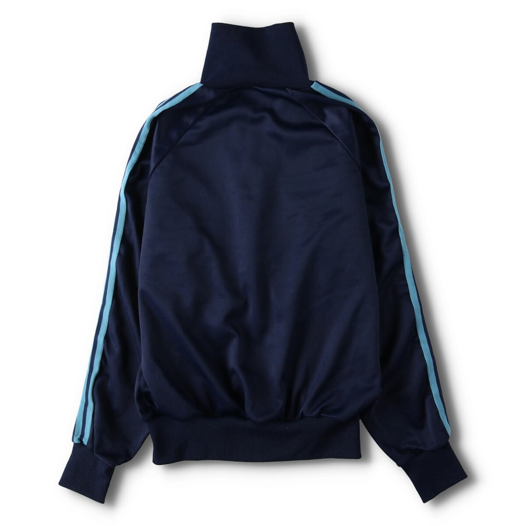 Vintage 70s-80'S adidas Jersey Track Jacket Made in the UK Men's M polyester navy blue type Vintage Second Hand