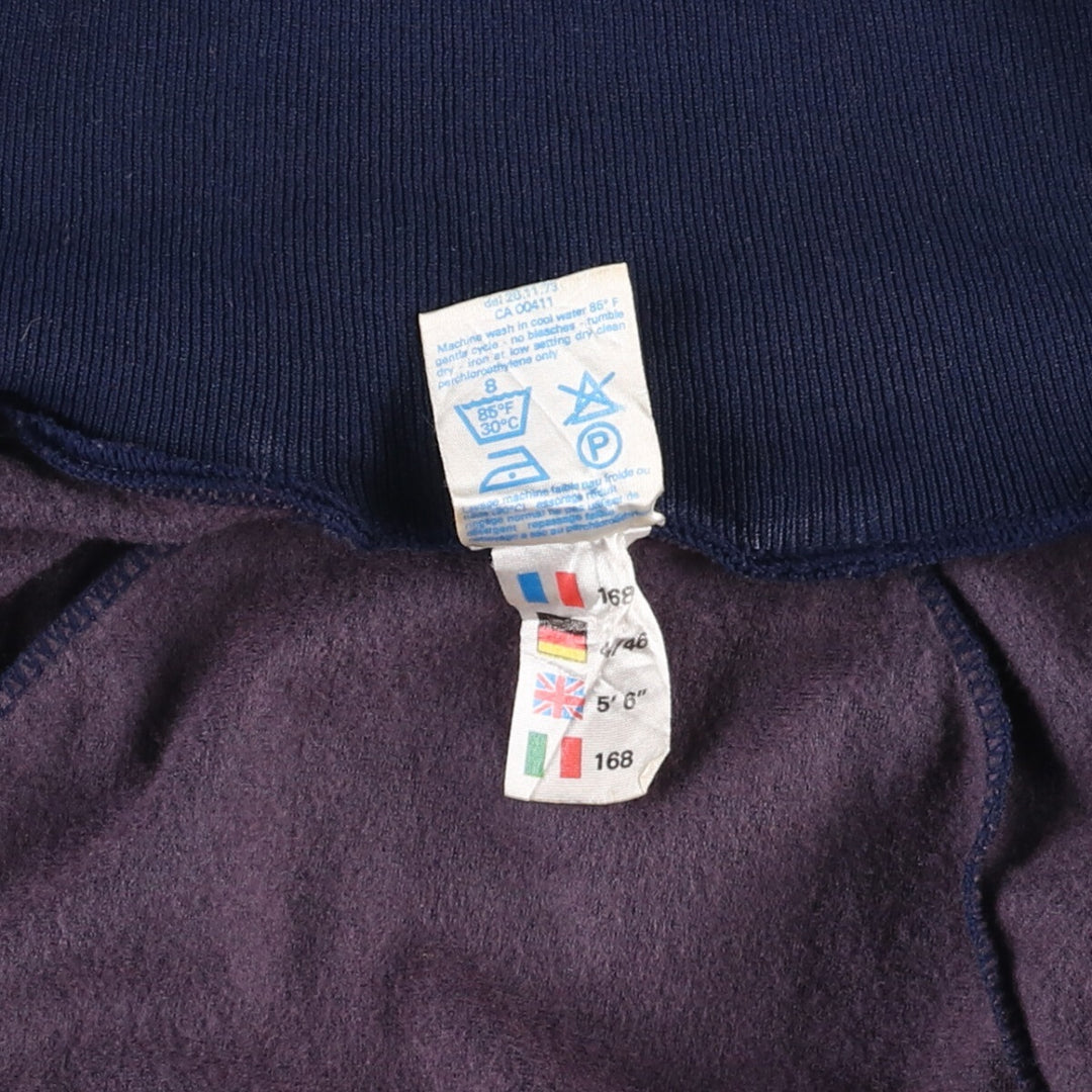 Vintage 70s-80'S adidas Jersey Track Jacket Made in the UK Men's M polyester navy blue type Vintage Second Hand