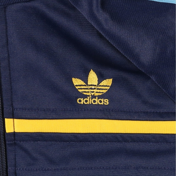 Vintage 70s-80'S adidas Jersey Track Jacket Made in the UK Men's M polyester navy blue type Vintage Second Hand