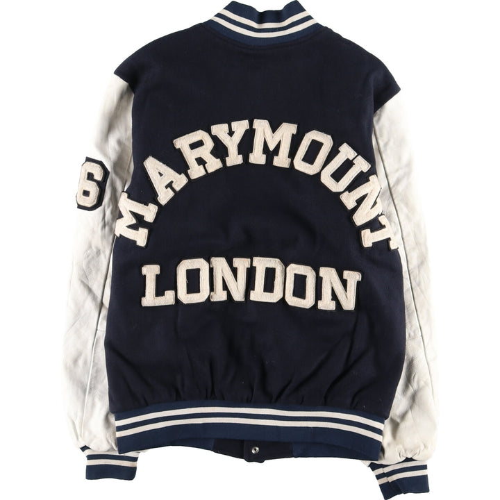 90'S HAMMERS-LEE Wool Leather Sleeve Stadium Jacket Award Jacket Varsity Jacket Men's M Vintage /evb002735
