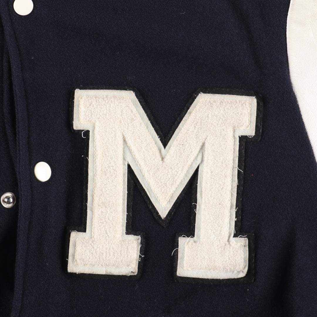 90'S HAMMERS-LEE Wool Leather Sleeve Stadium Jacket Award Jacket Varsity Jacket Men's M Vintage /evb002735