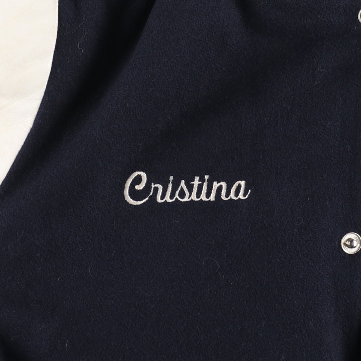 90'S HAMMERS-LEE Wool Leather Sleeve Stadium Jacket Award Jacket Varsity Jacket Men's M Vintage /evb002735