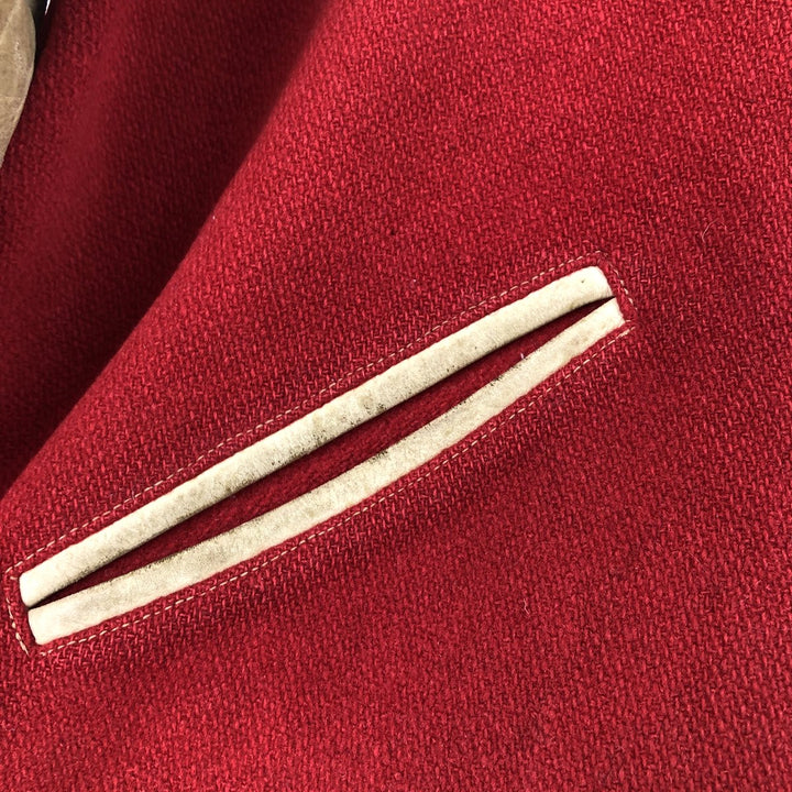 50's BUTWIN Collared Leather Sleeve Wool Stadium Jacket Award Jacket Varsity Jacket Men's XL Vintage /evb002738
