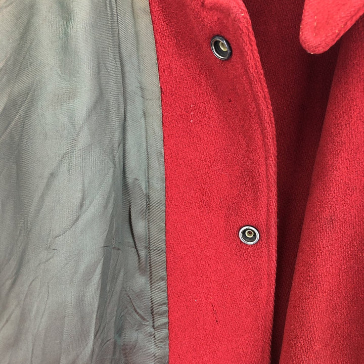 50's BUTWIN Collared Leather Sleeve Wool Stadium Jacket Award Jacket Varsity Jacket Men's XL Vintage /evb002738