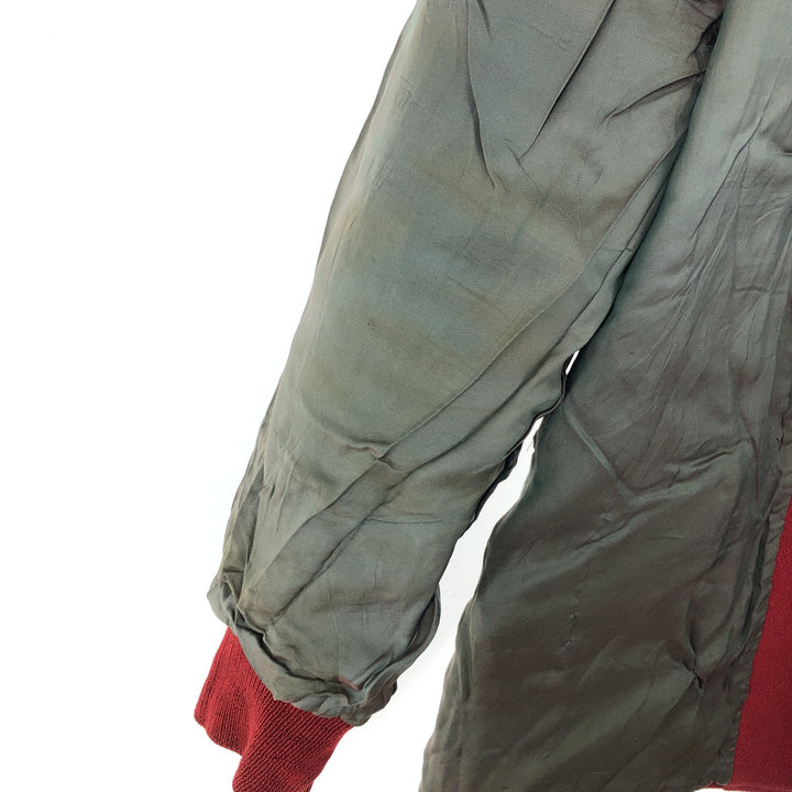 50's BUTWIN Collared Leather Sleeve Wool Stadium Jacket Award Jacket Varsity Jacket Men's XL Vintage /evb002738