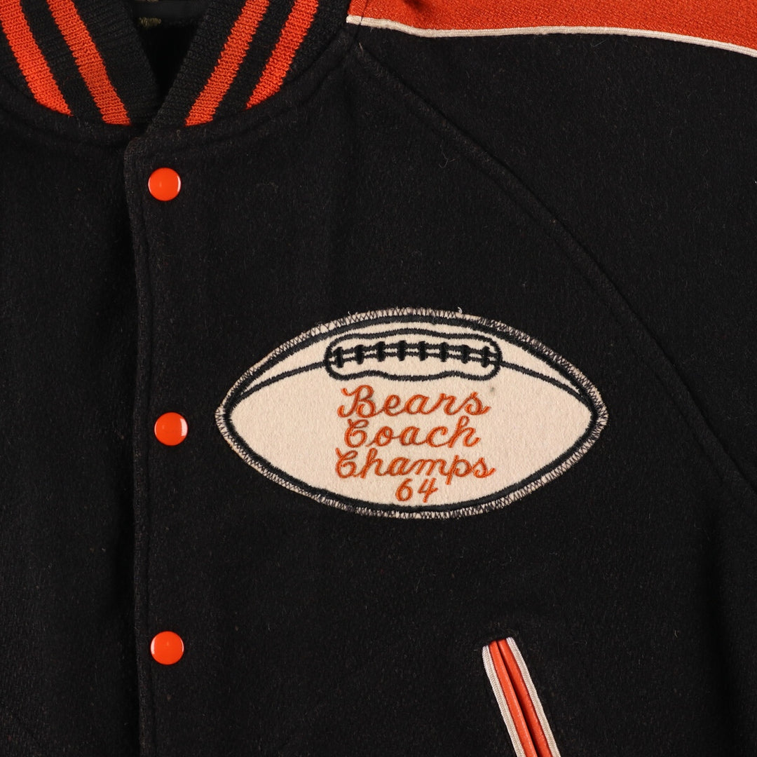 60'S Hatchers Wool Stadium Jacket Award Jacket Varsity Jacket Men's L Vintage /evb002739