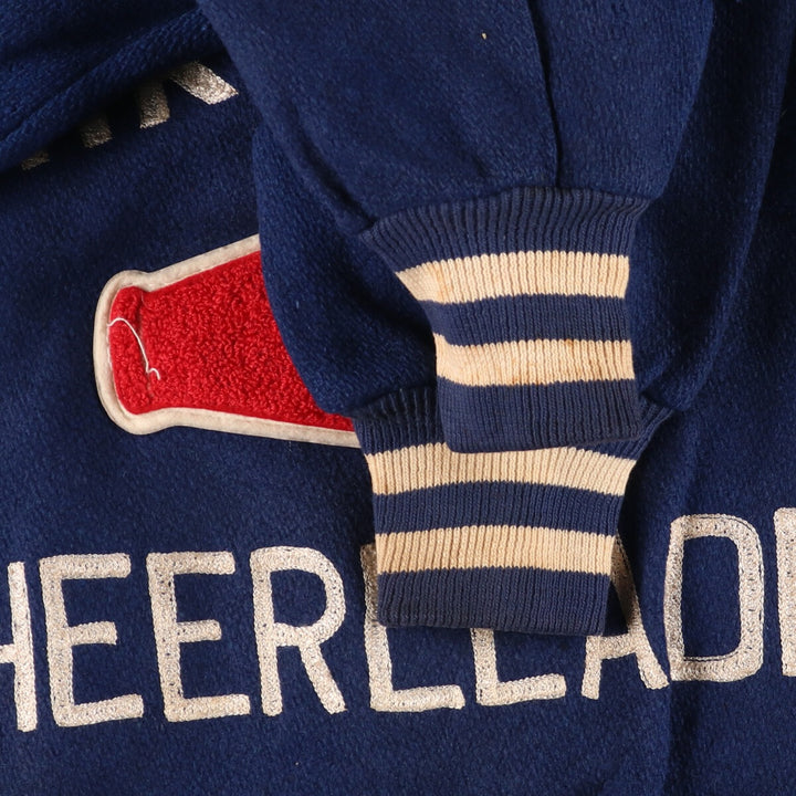 70's Empire Back Chain Embroidery Wool Varsity Jacket Award Jacket Made in USA Men's S /evb002755