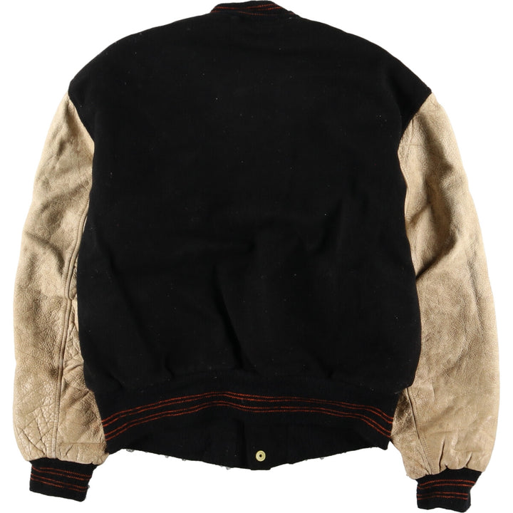 60s-70'S BUTWIN Leather Sleeve Wool Varsity Jacket Award Jacket Varsity Jacket Made in USA Men's M Vintage /evb002764