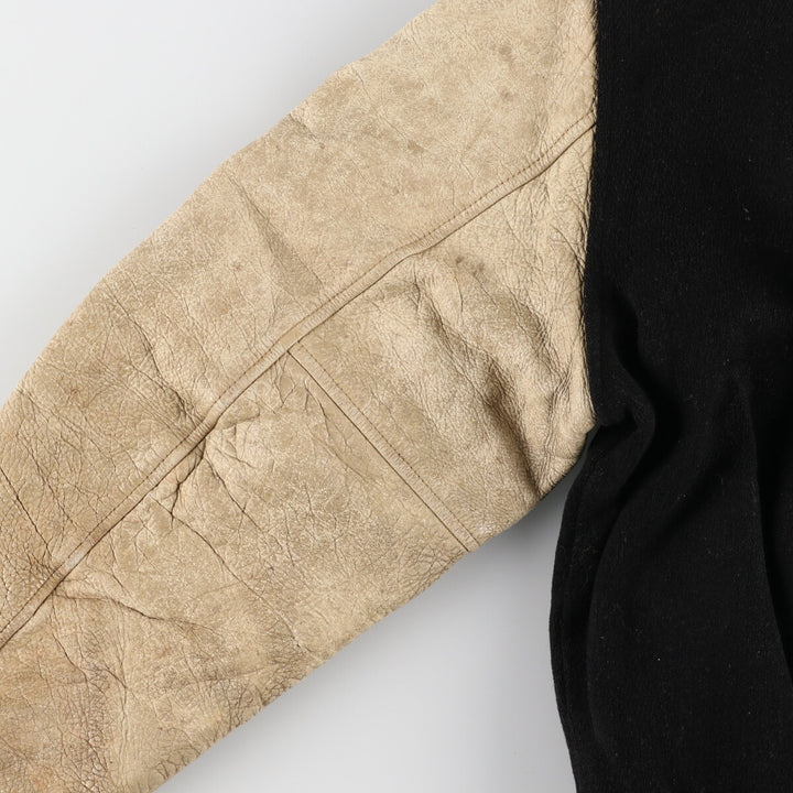 60s-70'S BUTWIN Leather Sleeve Wool Varsity Jacket Award Jacket Varsity Jacket Made in USA Men's M Vintage /evb002764