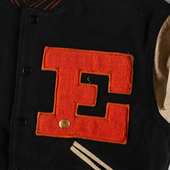 60s-70'S BUTWIN Leather Sleeve Wool Varsity Jacket Award Jacket Varsity Jacket Made in USA Men's M Vintage /evb002764