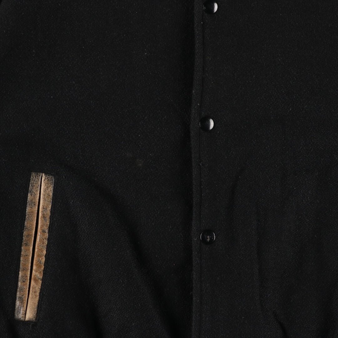 MR.JACKET Leather Sleeve Wool Stadium Jacket Award Jacket Varsity Jacket Made in Canada Men's S /evb002767