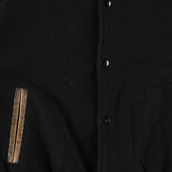 MR.JACKET Leather Sleeve Wool Stadium Jacket Award Jacket Varsity Jacket Made in Canada Men's S /evb002767