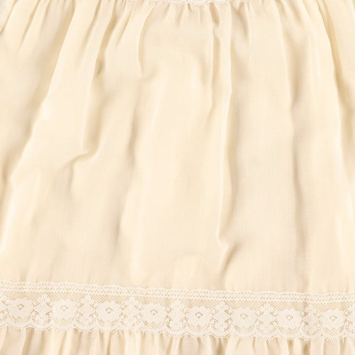 70'S Bernie Bee Sport shirred flare sleeve maxi length flare dress women's L vintage /evb002823