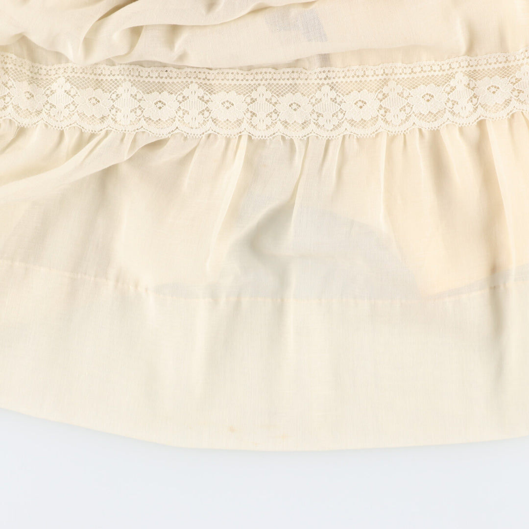 70'S Bernie Bee Sport shirred flare sleeve maxi length flare dress women's L vintage /evb002823