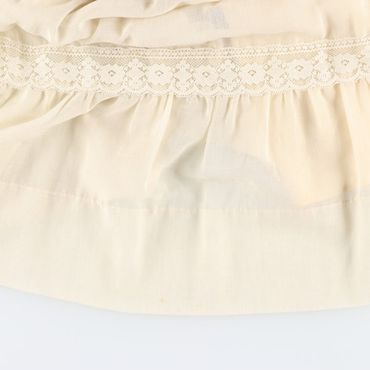 70'S Bernie Bee Sport shirred flare sleeve maxi length flare dress women's L vintage /evb002823