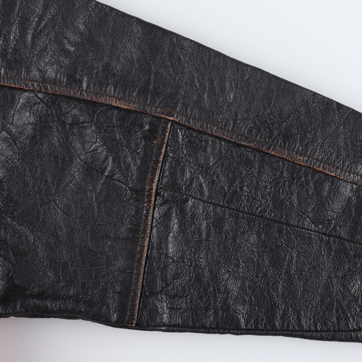 70'S Whiting Sleeve Leather Wool Varsity Jacket Award Jacket Varsity Jacket Men's XL Vintage /evb002857