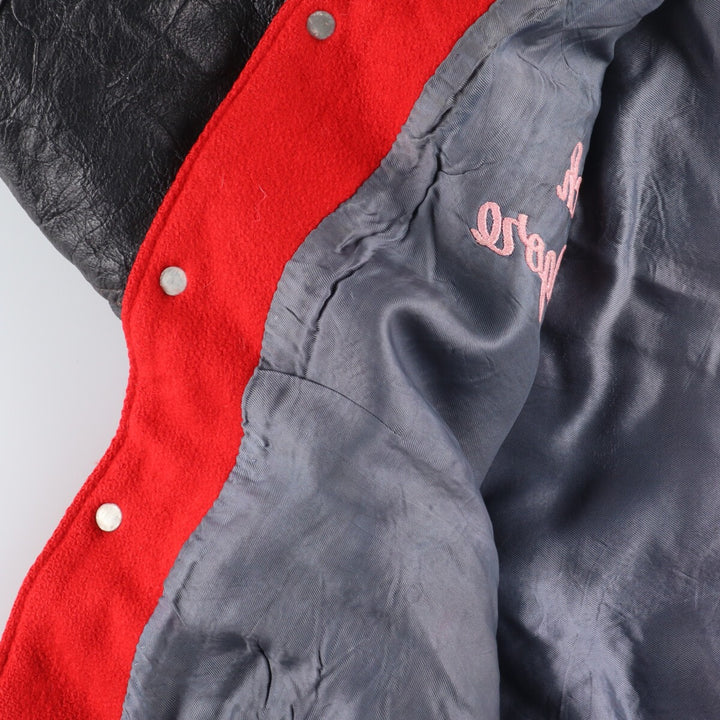 70'S Whiting Sleeve Leather Wool Varsity Jacket Award Jacket Varsity Jacket Men's XL Vintage /evb002857