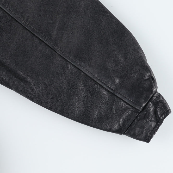 QUAKER STATE Leather Sleeve Wool Stadium Jacket Award Jacket Varsity Jacket Men's XXL Vintage /evb002858