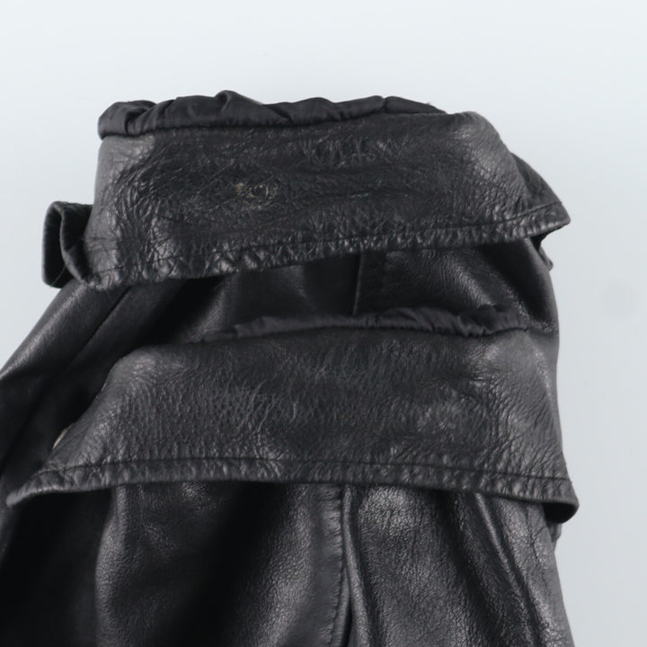 QUAKER STATE Leather Sleeve Wool Stadium Jacket Award Jacket Varsity Jacket Men's XXL Vintage /evb002858