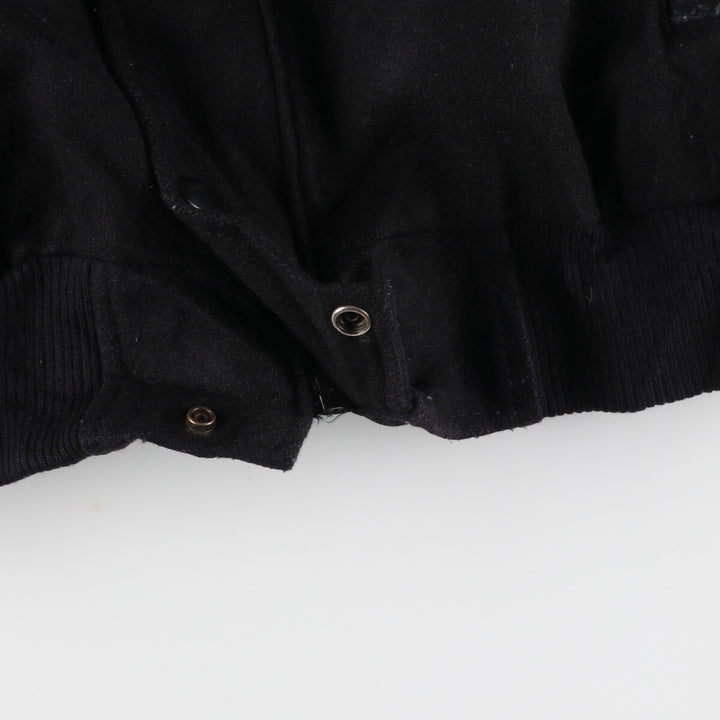 90'S CANADA SPORTSWEAR Leather Sleeve Wool Stadium Jacket Award Jacket Varsity Jacket Made in Canada Men's XXL /evb002859