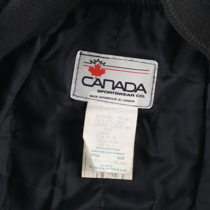 80'S CANADA SPORTSWEAR CO. Wool jacket, made in Canada, men's XXL, vintage /evb002861