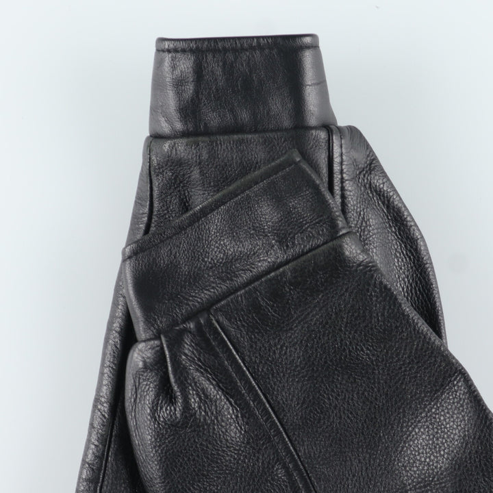 90'S CANADA SPORTSWEAR Leather Sleeve Wool Stadium Jacket Award Jacket Varsity Jacket Made in Canada Men's XL /evb002862