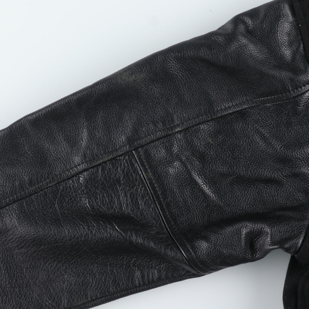 90'S CANADA SPORTSWEAR Leather Sleeve Wool Stadium Jacket Award Jacket Varsity Jacket Made in Canada Men's XL /evb002862