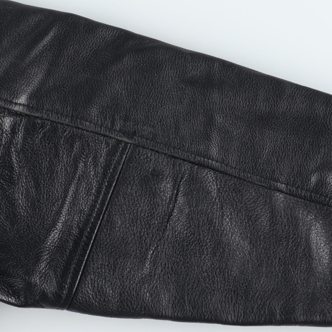 90'S CANADA SPORTSWEAR Leather Sleeve Wool Stadium Jacket Award Jacket Varsity Jacket Made in Canada Men's XL /evb002862