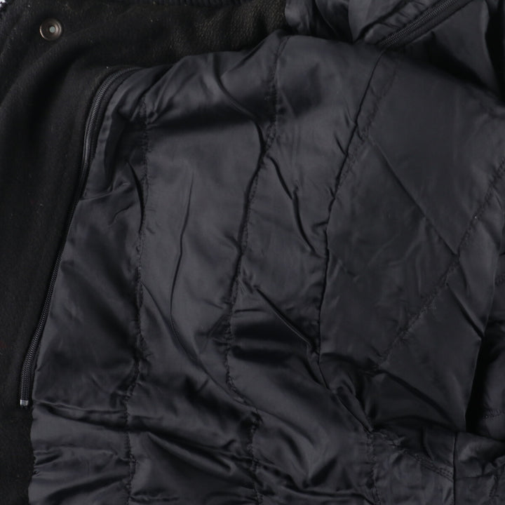 90'S CANADA SPORTSWEAR Leather Sleeve Wool Stadium Jacket Award Jacket Varsity Jacket Made in Canada Men's XL /evb002862