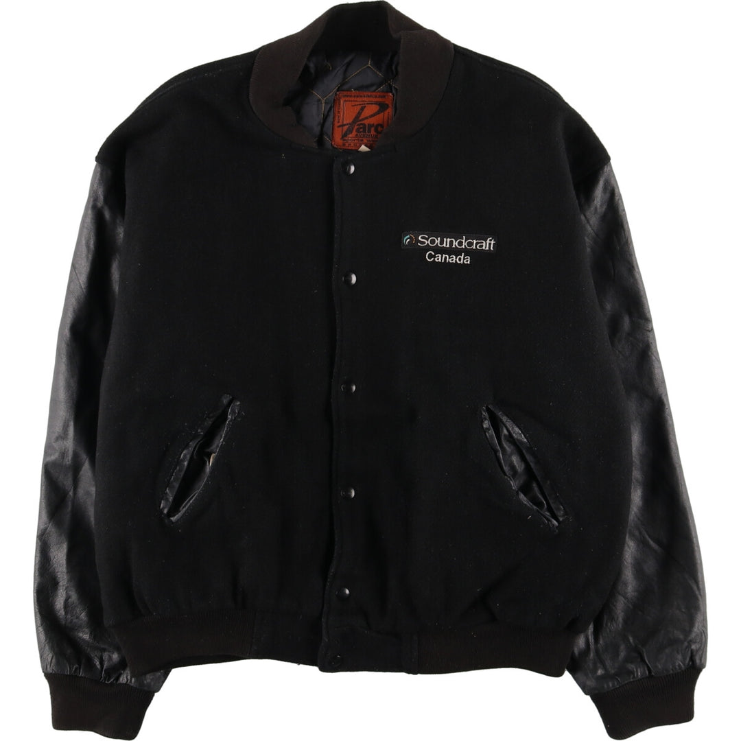 PARC AVENUE JBL Wool Leather Sleeve Stadium Jacket Award Jacket Varsity Jacket Men's L size /evb002863