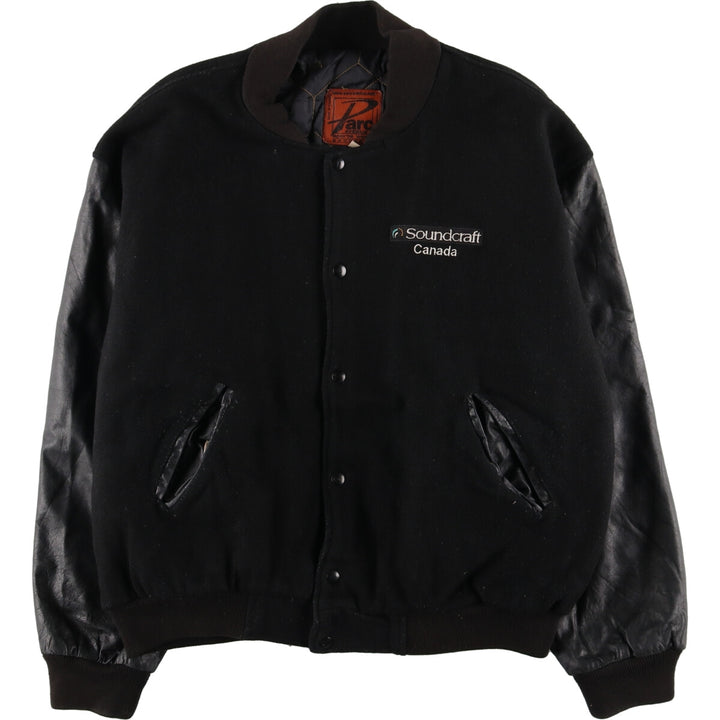 PARC AVENUE JBL Wool Leather Sleeve Stadium Jacket Award Jacket Varsity Jacket Men's L size /evb002863