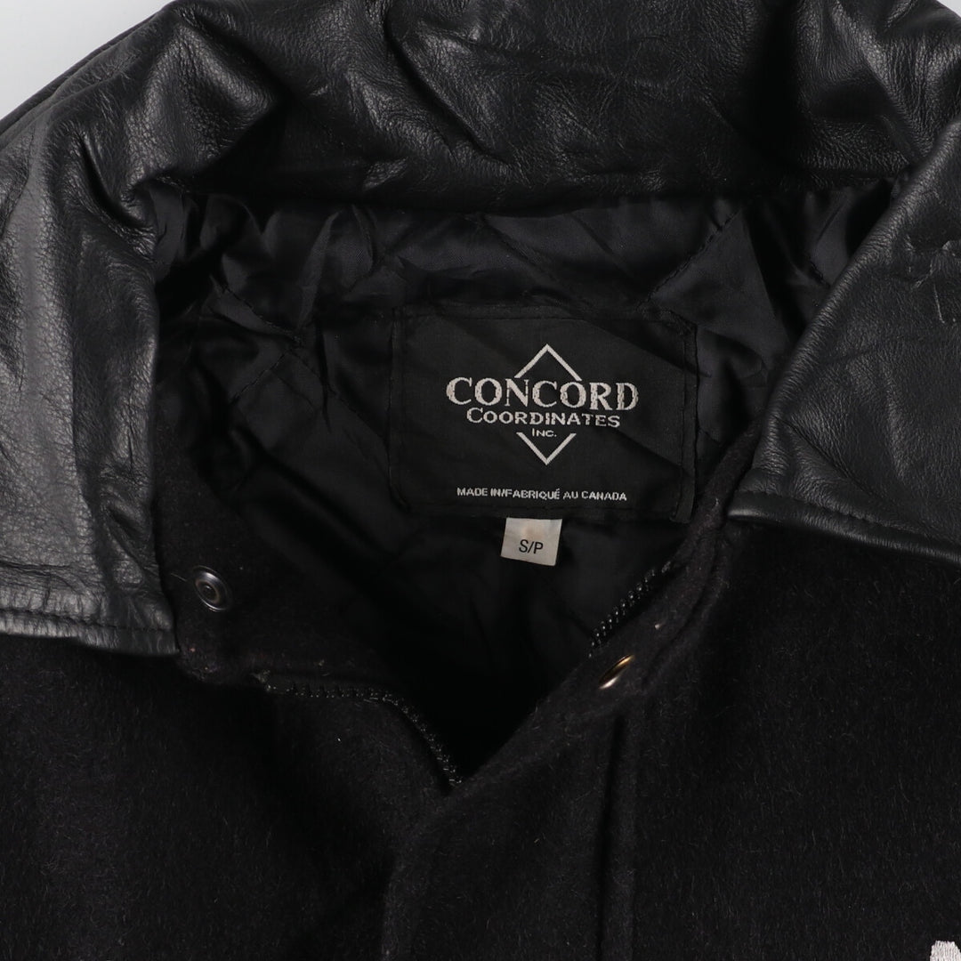 CONCORD COORDINATES Leather Sleeve Wool Jacket Made in Canada Men's XL /evb002864