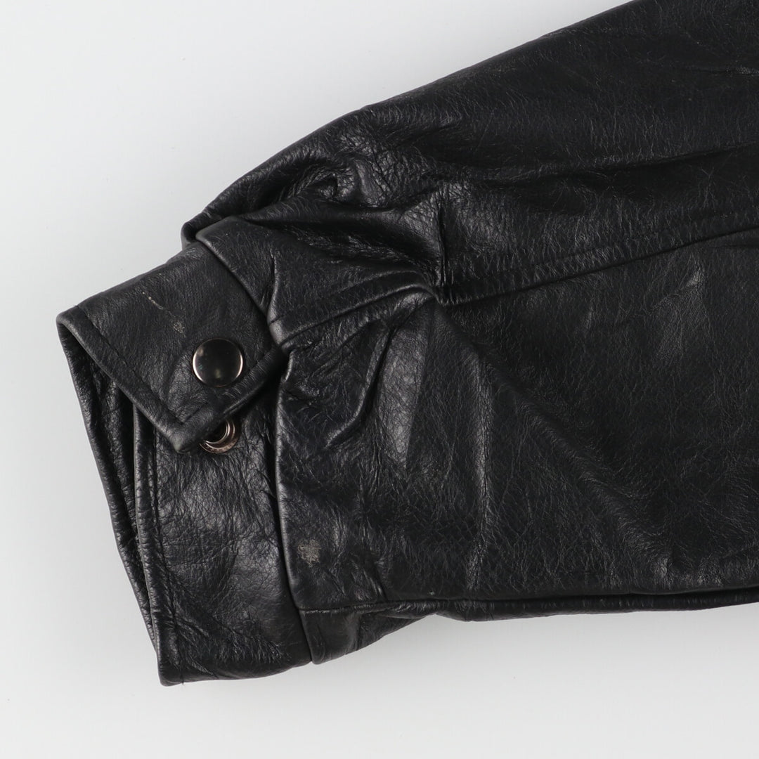 CONCORD COORDINATES Leather Sleeve Wool Jacket Made in Canada Men's XL /evb002864