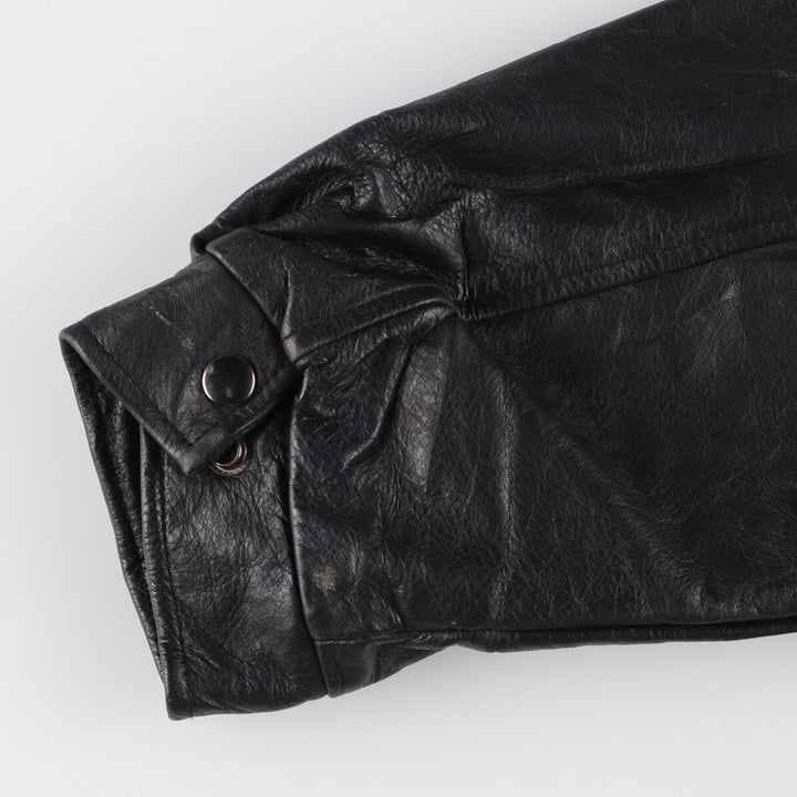 CONCORD COORDINATES Leather Sleeve Wool Jacket Made in Canada Men's XL /evb002864