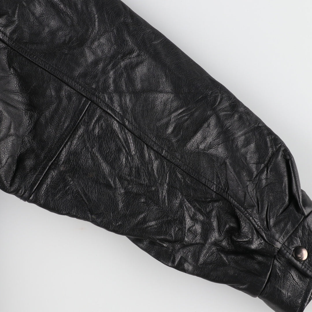 CONCORD COORDINATES Leather Sleeve Wool Jacket Made in Canada Men's XL /evb002864