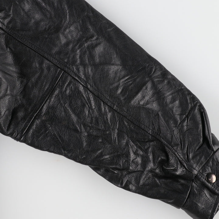 CONCORD COORDINATES Leather Sleeve Wool Jacket Made in Canada Men's XL /evb002864