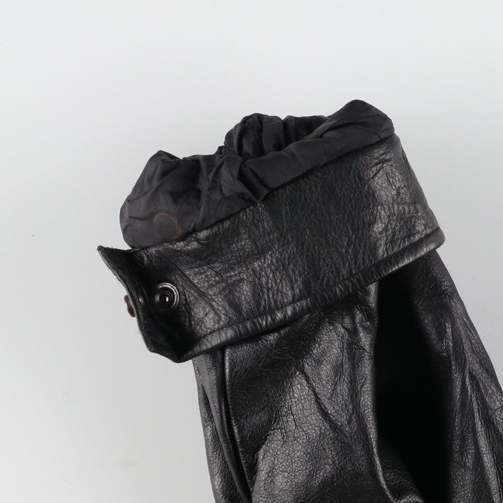 CONCORD COORDINATES Leather Sleeve Wool Jacket Made in Canada Men's XL /evb002864