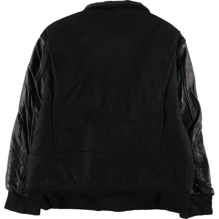 GAME SPORTSWEAR Wool Leather Sleeve Stadium Jacket Award Jacket Varsity Jacket Made in USA Men's L /evb002890