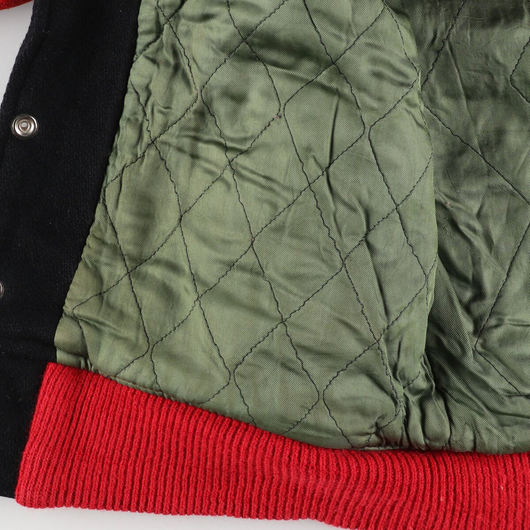 70's THE STANDARD PENMANT CO. Collared wool varsity jacket, award jacket, varsity jacket, men's L /evb002895