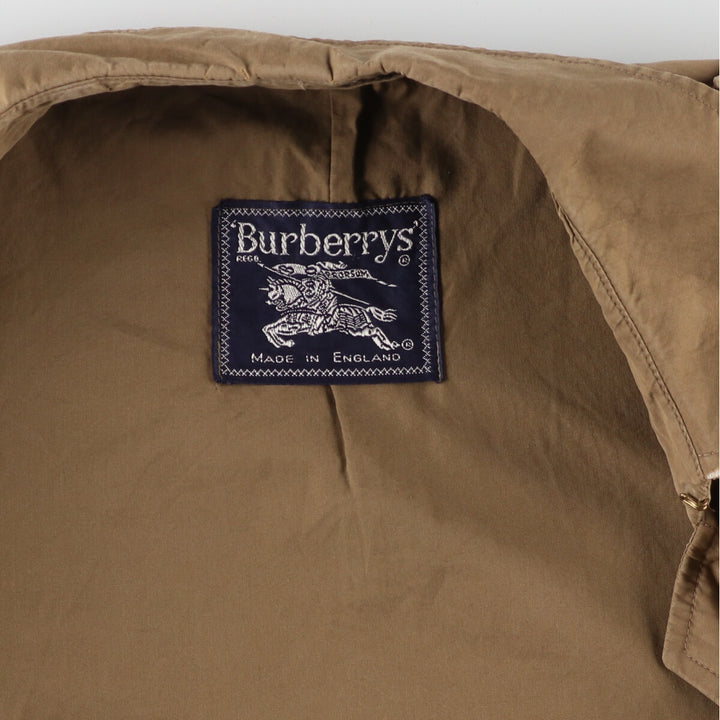 Burberry's 100% cotton Balmacaan coat, made in England, women's M /evb002903