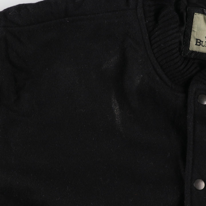 BURK'S BAY Leather Sleeve Wool Stadium Jacket Award Jacket Varsity Jacket Men's M /evb002995