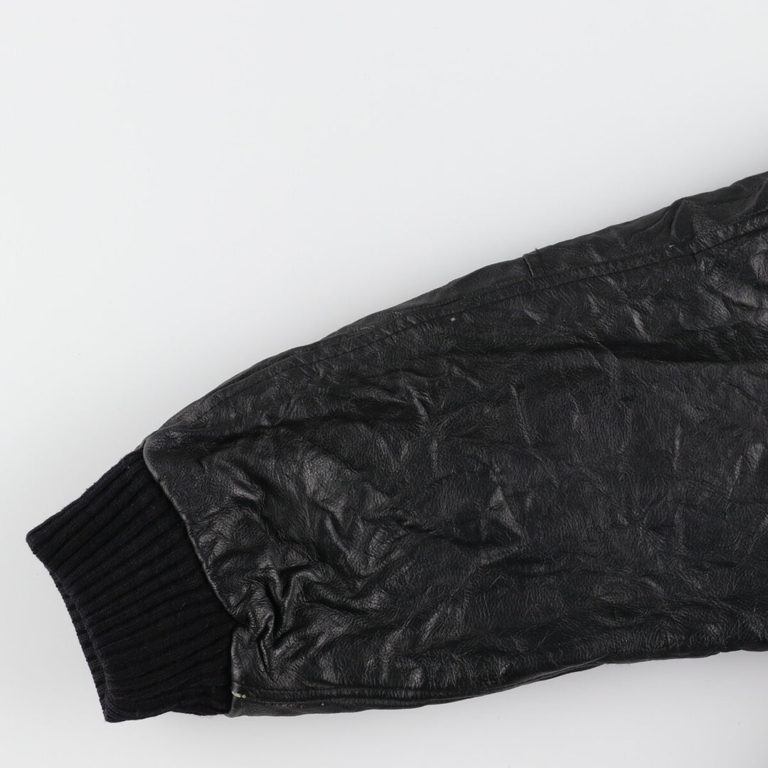 BURK'S BAY Leather Sleeve Wool Stadium Jacket Award Jacket Varsity Jacket Men's M /evb002995