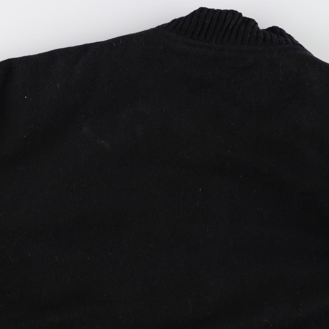 BURK'S BAY Leather Sleeve Wool Stadium Jacket Award Jacket Varsity Jacket Men's M /evb002995