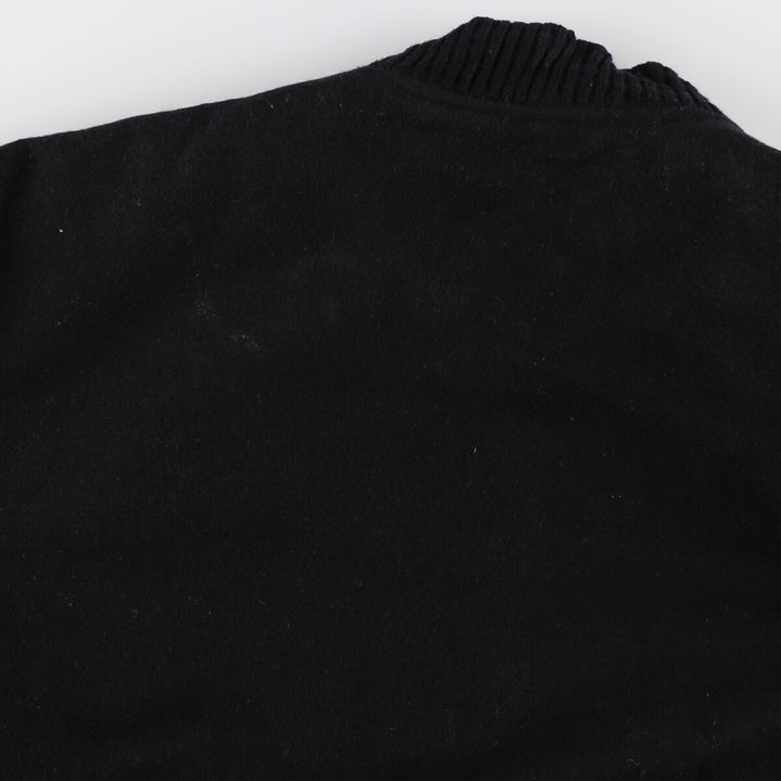 BURK'S BAY Leather Sleeve Wool Stadium Jacket Award Jacket Varsity Jacket Men's M /evb002995