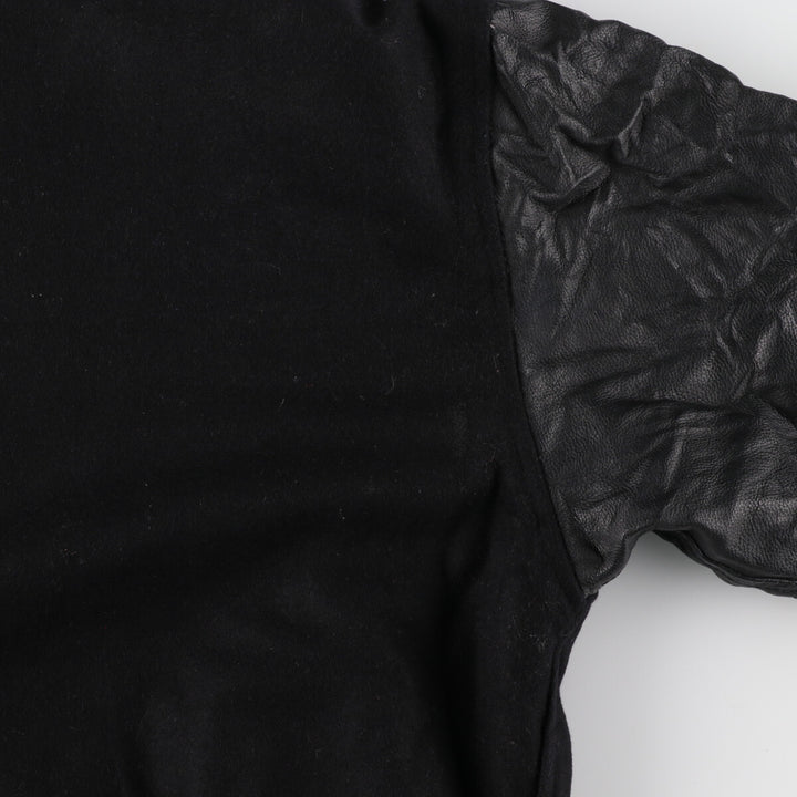 BURK'S BAY Leather Sleeve Wool Stadium Jacket Award Jacket Varsity Jacket Men's M /evb002995