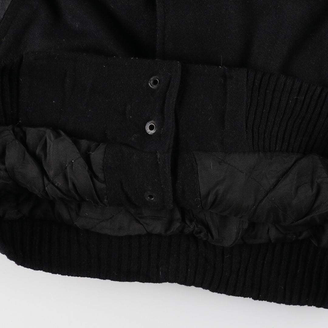 BURK'S BAY Leather Sleeve Wool Stadium Jacket Award Jacket Varsity Jacket Men's M /evb002995