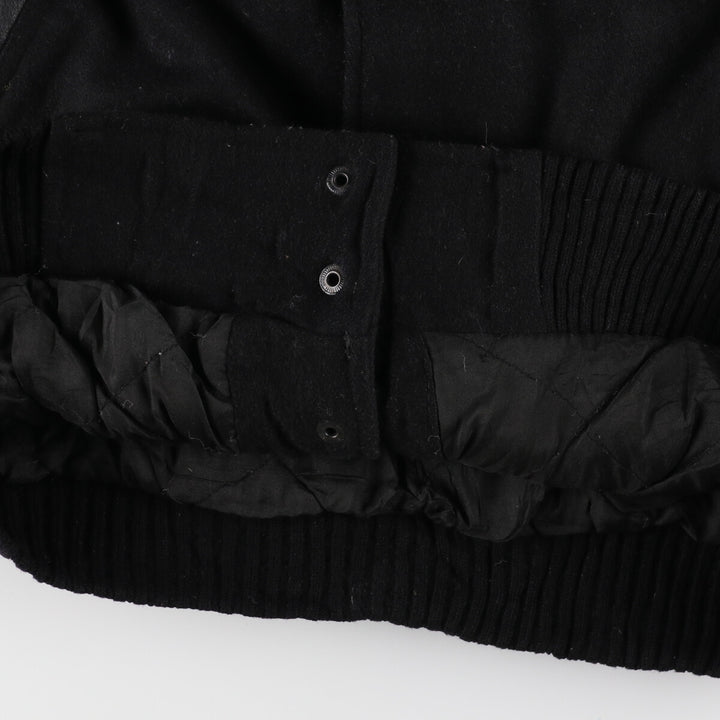 BURK'S BAY Leather Sleeve Wool Stadium Jacket Award Jacket Varsity Jacket Men's M /evb002995