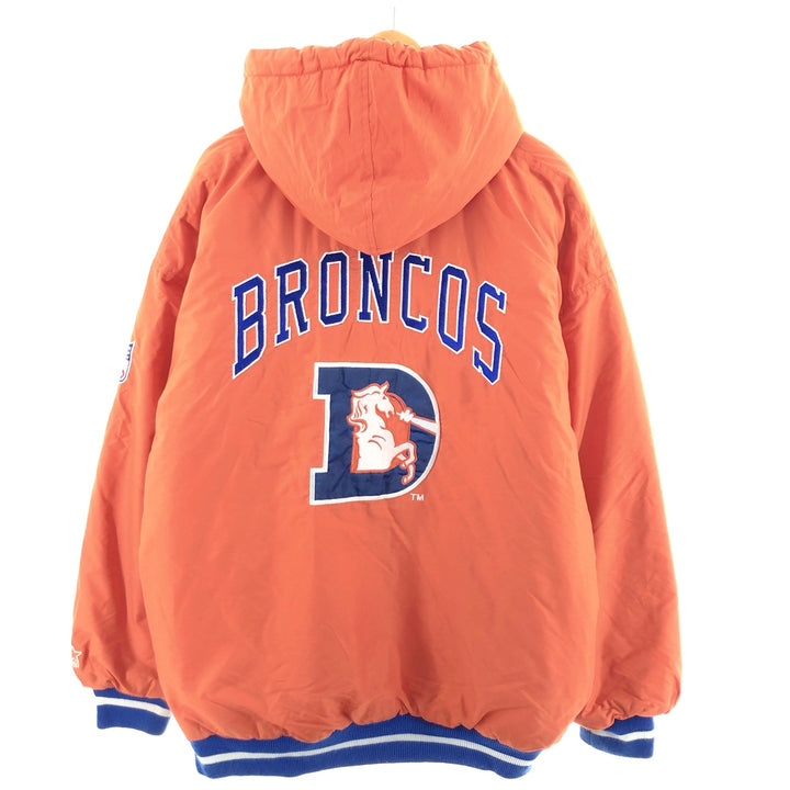 Starter NFL DENVER BRONCOS Denver Broncos Nylon Hoodie Men's L /evb003053